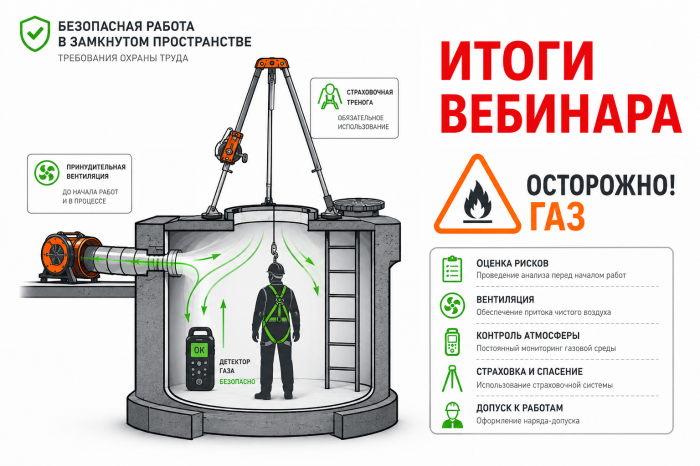 Итоги вебинара по охране труда в ограниченных и замкнутых пространствах